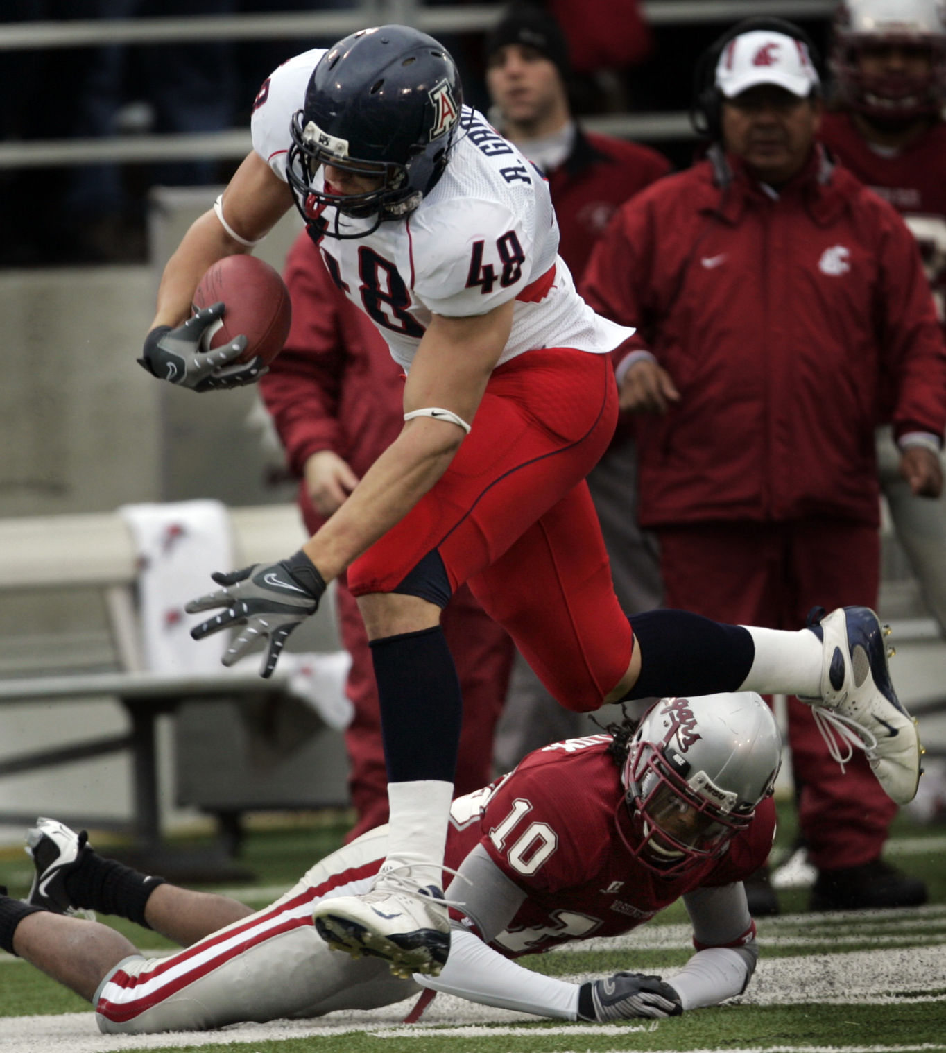 University of Arizona football player Rob Gronkowski